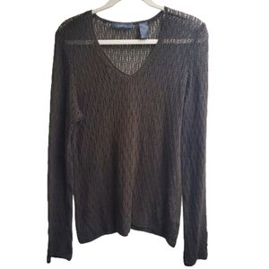 Liz Claiborne Open Knit Sweater‎ L